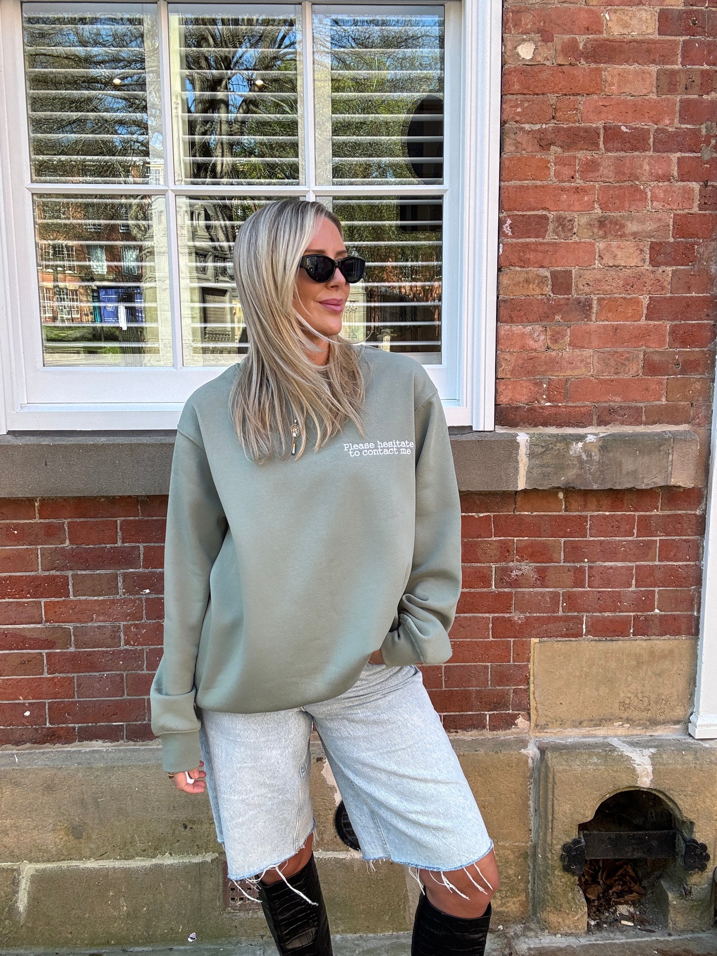 Please hesitate to contact me sweatshirt