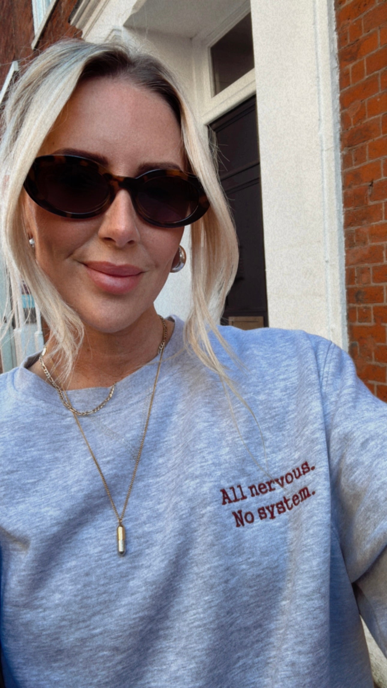 All nervous. No system. sweatshirt
