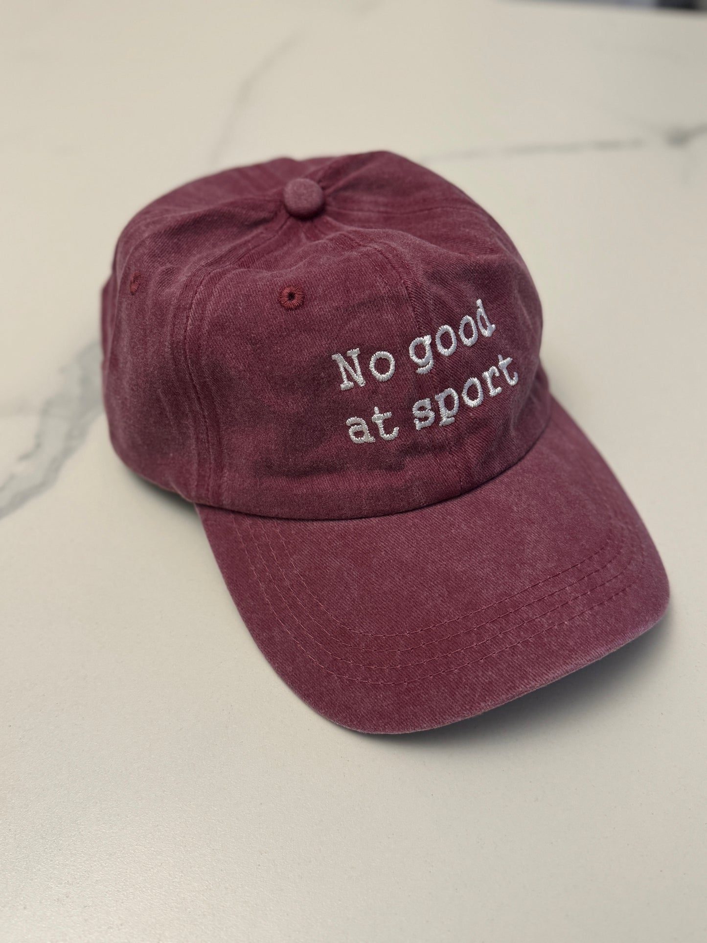 No good at sport cap