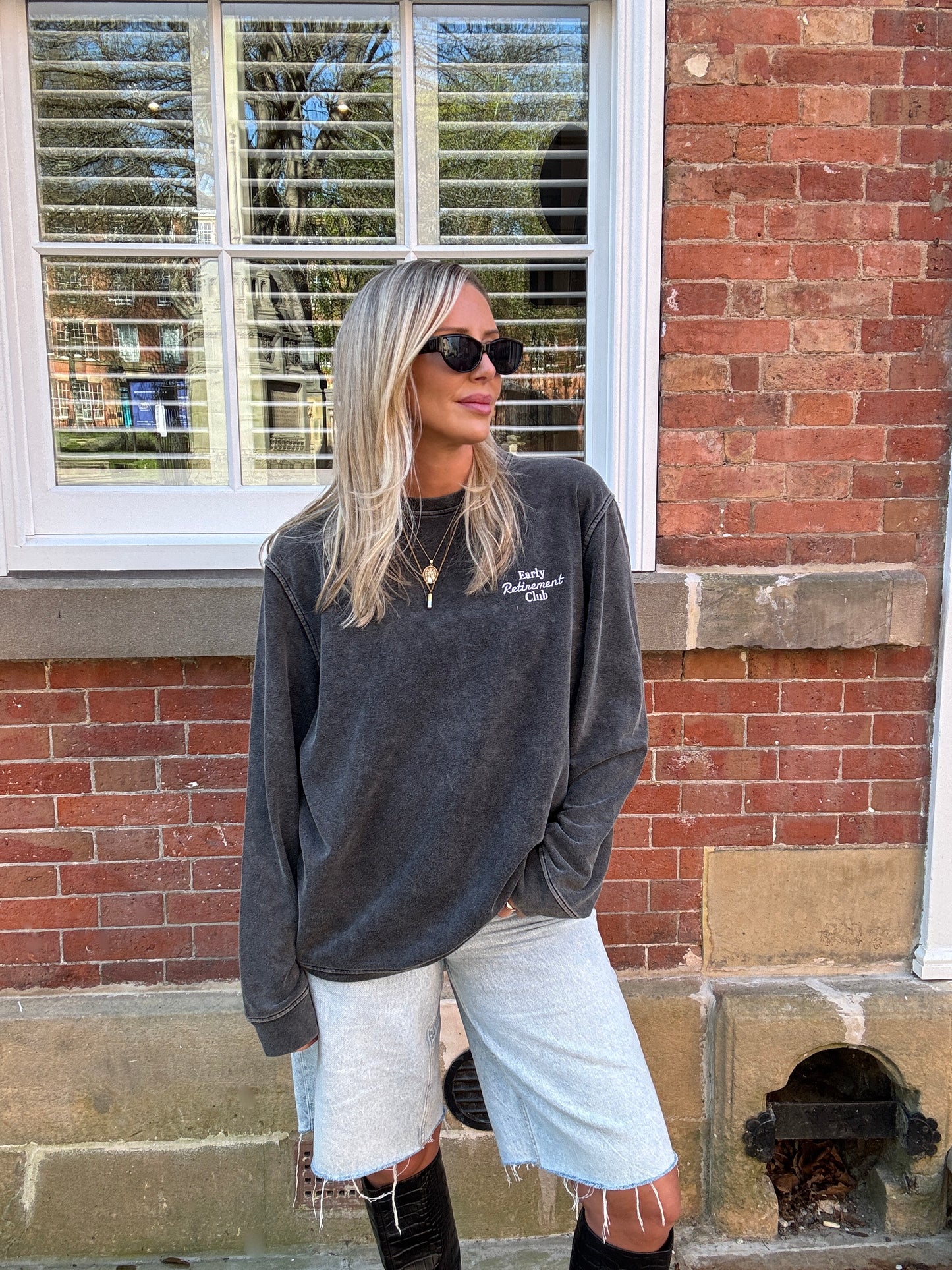 Early Retirement Club Vintage Wash Sweatshirt