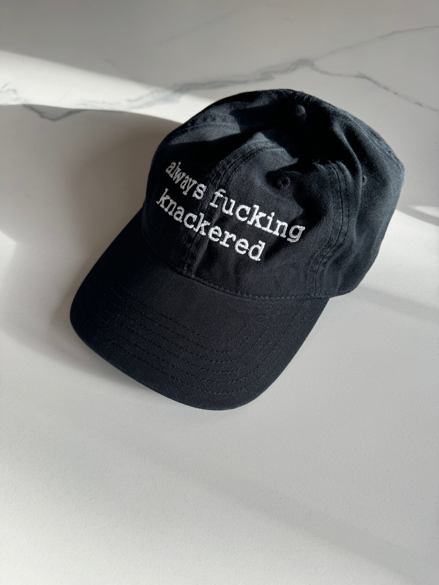 Always fucking knackered cap