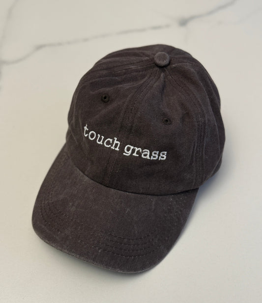 Touch grass cap