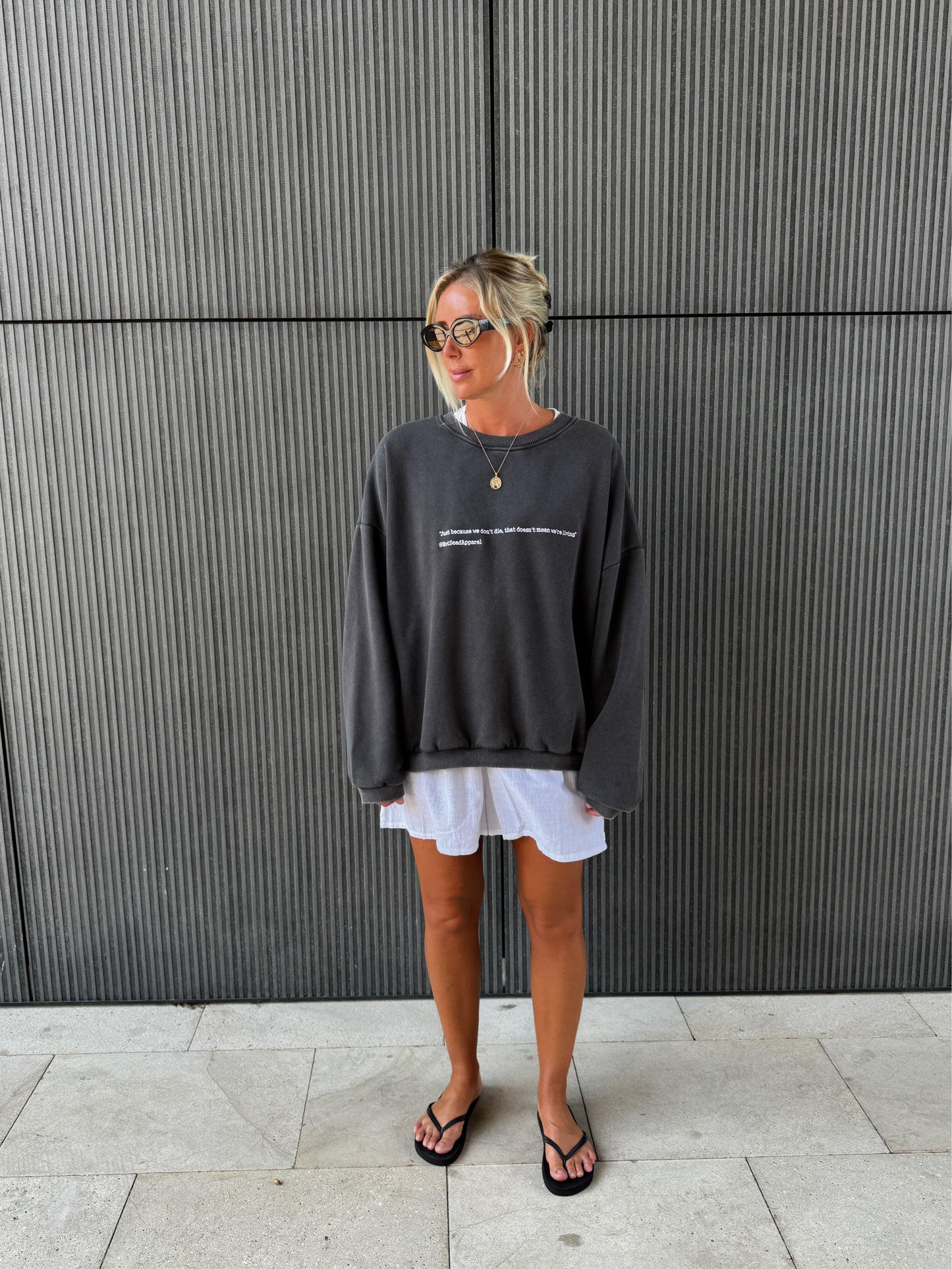 Just Because We Don’t Die That Doesn’t Mean We’re Living Sweatshirt