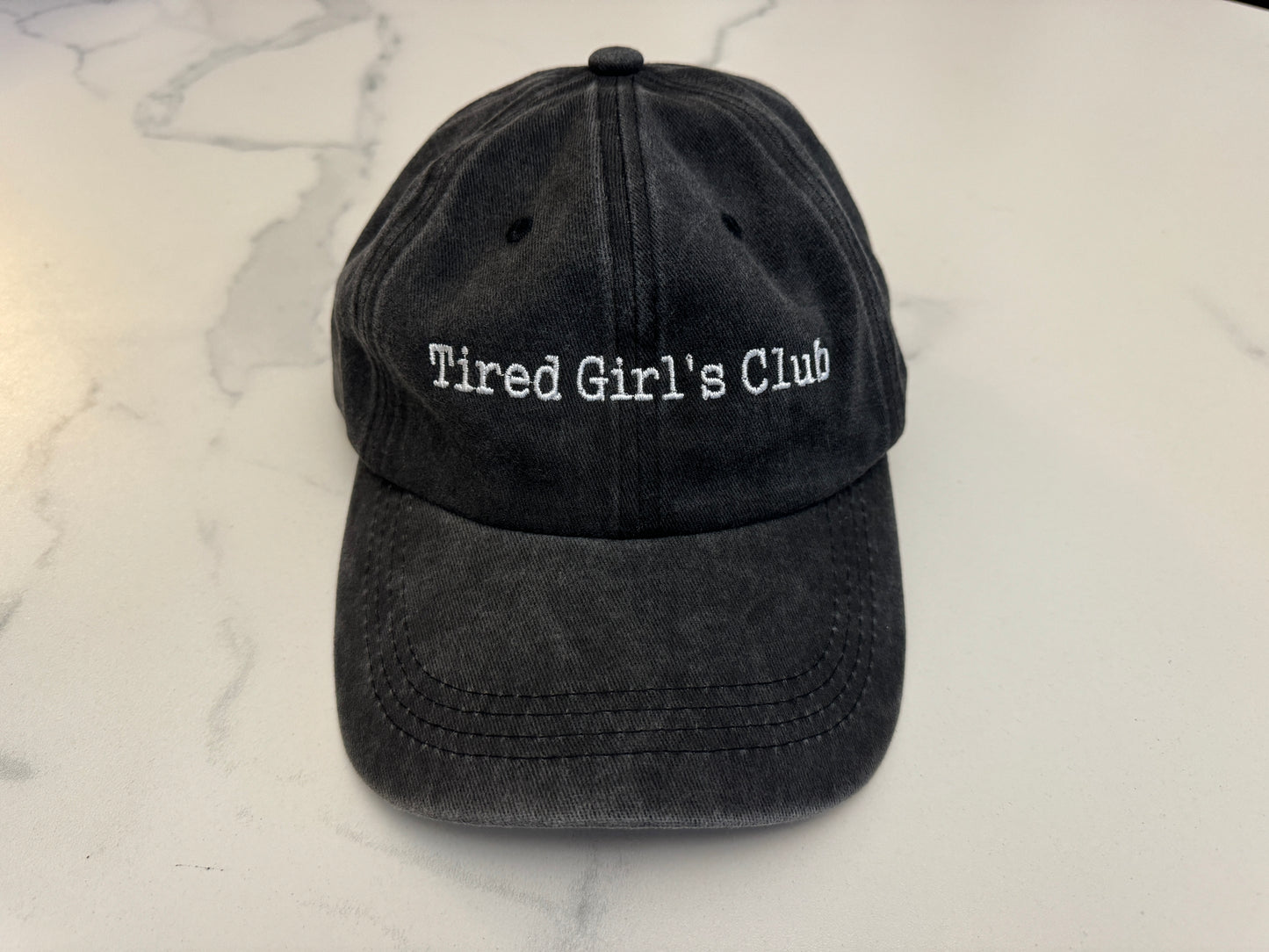 Tired Girl's club cap