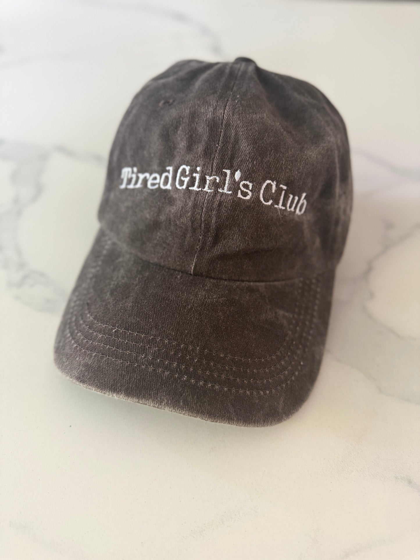 Tired Girl's club cap