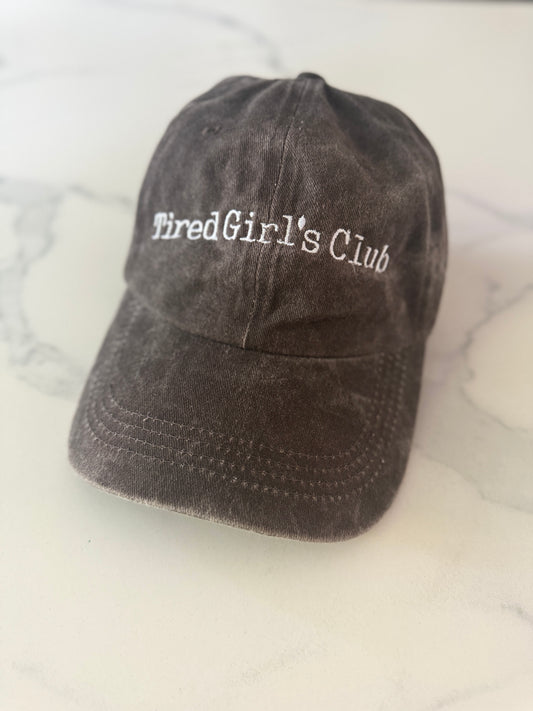 Tired Girl's club cap